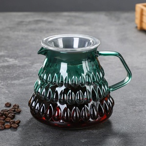 Cafetera de Vidrio Borosilicato, Juego de Cafetera Artesanal Soplada a Mano - Product Image 5