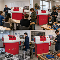 Tour CNC miniature SIEG De6 Eco(KC6S)- 808D avec porte-outils à 4 positions, portée de coupe de 250 mm, pour laboratoire et éducation, machine OEM