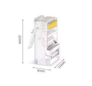 UTP ağ modüler fiş ağ Ethernet RJ45 kristal kafa korumasız çin üretici süper Cat6 8P8C erkek ROHS - Product Image 2
