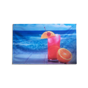 Drapeau à thème sportif imprimé numériquement en polyester, couleur pleine, avec logo personnalisé, 3x5 pieds, 4 œillets aux coins - Product Image 5