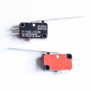 Microinterruttore corsa 15A finecorsa V-151-1C25 / <span class=keywords><strong>152</strong></span> / 153 / 154 / 155 / 156 pulsante SPDT rullo momentaneo manico lungo - Product Image 4
