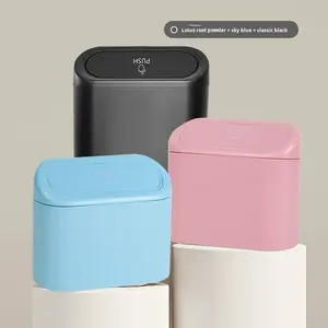 Poubelle de voiture Poubelle suspendue Boîte à ordures avec couvercle Boîte de rangement intérieure de voiture Poubelle Porte Siège Clip Support Accessoires de voiture - Product Image 3