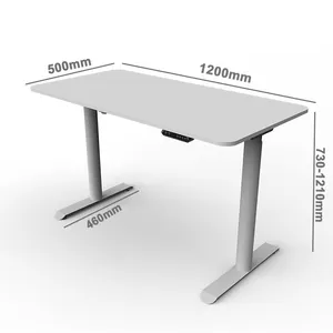 Richmat חידוש עגול רגל אחת מנוע לעמוד שולחן לשבת stand חשמלי עומד גובה מתכוונן שולחן