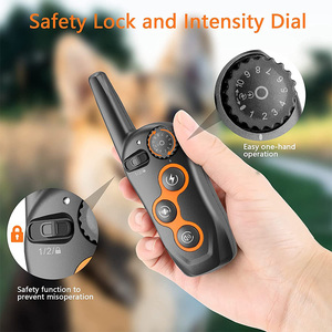 IPX7 <span class=keywords><strong>collier</strong></span> de dressage de <span class=keywords><strong>chien</strong></span> rechargeable étanche télécommande à choc électrique 1300ft 3 Modes d'entraînement (bip Vibration) plastique - Product Image 3