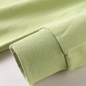 2022 vendita calda pianura cotone organico Pullover felpa stampa personalizzata felpe girocollo