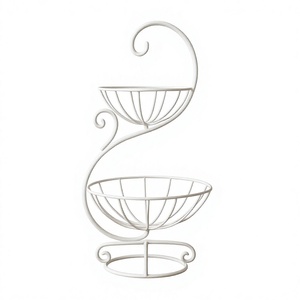 Multi-Layer Iron Modern Eco-Friendly Multifunction Handforged Fruit <b>Tray</b> Storage <b>Baskets</b> Home Beauty Salon Living Room Snacks - Product Image 3