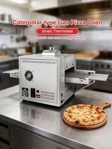 Forno per <span class=keywords><strong>Pizza</strong></span> a Nastro Trasportatore Commerciale da 32 Pollici, a Gas, in Acciaio Inox, Macchina Automatica per Cottura <span class=keywords><strong>Pizza</strong></span> con Nastro a Catena per Pizzerie - Product Image 6