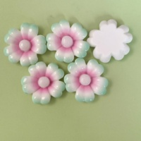 Breloques en résine DIY pour la décoration de coques de téléphone, accessoires pour cheveux et chaussures, thème printemps, couleurs pastel, fleurs artisanales