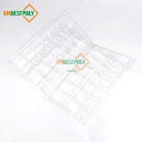 Boîte en plastique pour macarons à 12 trous, emballage en blister transparent en PET, conteneur à clapet, plateau de présentation pour biscuits et desserts