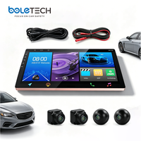 Sistem Kamera Mobil BL-289 Car Play 2+32G 10" HD 3D, Kamera 360, Sistem Pandangan Burung, Kamera Depan Belakang Kiri Kanan untuk Radio Mobil Android