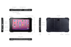 2025 phát hành mới 8 inch công nghiệp gồ ghề Tablet <span class=keywords><strong>PC</strong></span> Doanh Nghiệp máy ảnh, Android <span class=keywords><strong>12</strong></span> GPS BT 4 gam LTE Wifi màn hình cảm ứng cho xe - Product Image 4