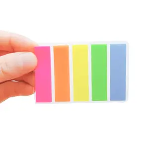 Pet Post Note It Color Classification Index Tear Off Memo Pad Fluorescent Self Adhesive Label Sticker