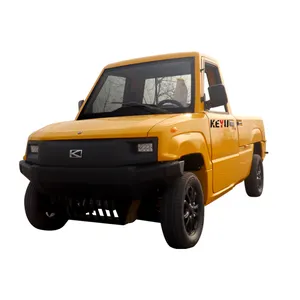 KEYU Newly Upgraded 4 Wheel Electric Mini Pickup Truck 4x4 Pickup Electric Cargo For Family Use