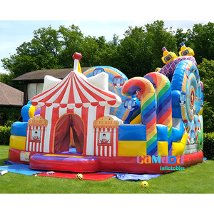 Modèle 3D Combo Château gonflable géant Perle de l'océan, Château de saut pour enfants sirène avec toboggan - Product Image 4