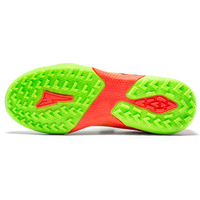 Chaussures de football pour enfants à scratchs en velcro, crampons en caoutchouc TF, tige synthétique alvéolée, protection des orteils, vente en gros, usine OEM