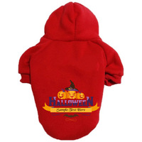 Pakaian anjing hoodie labu kelelawar Halloween lintas batas untuk anjing peliharaan, pakaian anjing French Bulldog Pug