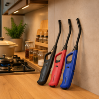 Allume-barbecue de camping extérieur avec tube flexible et sécurité enfant pour réchaud