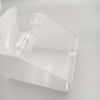 Boîte cadeau de luxe en acrylique transparent avec poignée métallique, pot à bonbons transparent pour mariage, étui décoratif pour souvenirs et événements festifs