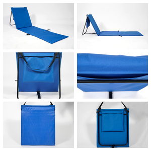 Hitree imperméable extérieur portable sans sable chaise longue inclinable pliable tapis de plage pliant avec oreiller - Product Image 5