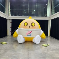 Mascotte gonflable publicitaire personnalisée en forme d'œuf, personnage de dessin animé en peluche sur le thème de la fête des œufs