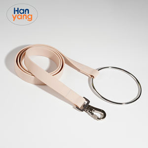 HanYang OEM personalizado PVC impermeable collar de perro y correa de PVC cuerda correa de perro de lujo duradero conjunto de correa de perro con asa de anillo - Product Image 1