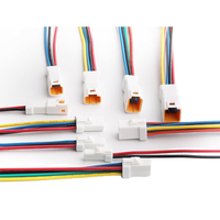 Câble de raccordement personnalisé JST XH 2,5 mm, assemblage de faisceau de câbles, connecteur femelle PVC 2, 3, 4 broches, utilisation informatique, indice de protection IP66, âme en cuivre