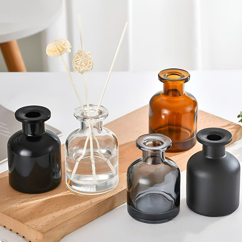 Clear glass bottle