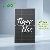 Panneau solaire Jinko 630W 640W 620W Tiger Neo N-Type TOPCon Mono Demi-cellule Bifacial Double Verre Module 78HL4-BDV En Stock