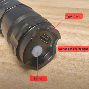 Purple &amp; <strong>Green</strong> Red High Power <strong>Laser</strong> Pointer Pen with Type-C Charging 1000m Range Aluminum Alloy for Outdoor Camping - Product Image 4