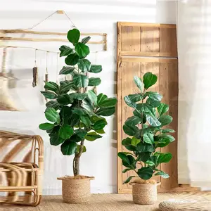 Indoor outdoor Faux Plastic artificial plant indoor plants artificial ficus bonsai tree