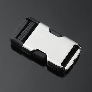 Side Release Buckle Zinc Alloy Silver <b>Black</b> Bag Accessories Durable For <b>Backpack</b> Waist Bag Shoulder Bag Luggage <b>School</b> Bag - Product Image 1