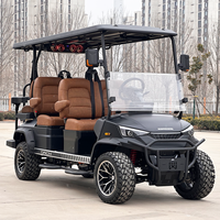 Nouvelle Voiturette de Golf Électrique Populaire DC-H-F4+2 pour la Chasse, Rehaussée, 6 Places, Fabrication de Qualité