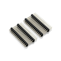 Conector de Placa de Circuito Impreso (PCB) Personalizado de 2.54mm, Tipo Pin Header Macho, 1x40 Pines, Fila Simple o Doble