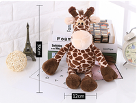 Vente en gros jouets animaux de la forêt en peluche super doux lion éléphant girafe singe tigre PP coton rempli figurines de la faune de la jungle