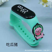 Montres pour enfants personnalisées avec logo 2026, montres électroniques numériques à affichage LED, montres pour enfants imperméables, montres de dessin animé à la mode