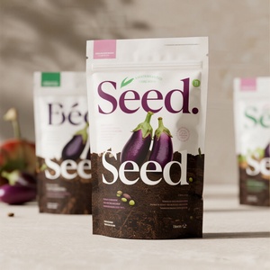 Bolsas de Mylar Reutilizables con Cierre de Seguridad para Niños, con Ventana Transparente y Personalizadas, para Semillas de Tomate y Girasol, Disponibles en Stock - Product Image 6