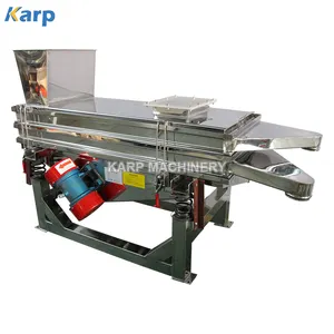 Xinxiang Karp Machinery Square Linear Vibration Sieve Linear Vibrating Screen Two Vibration Motor Food Processing 1-6 Layers 800