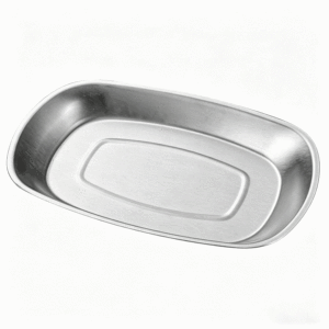 Assiette <span class=keywords><strong>rectangulaire</strong></span> moderne minimaliste FLEY, <span class=keywords><strong>plateau</strong></span> <span class=keywords><strong>doré</strong></span> en acier inoxydable antirouille, design classique coréen à motif uni - Product Image 4