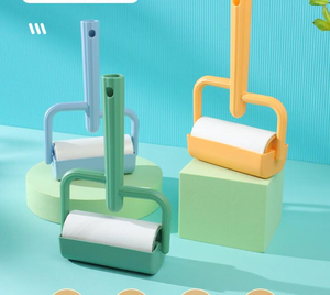 TECHNOFIRST TP101088 Brosse multi-usages pratique pour enlever les poils d'animaux à la maison, rouleau à poils collants en plastique souple, style simple, animal - Product Image 4