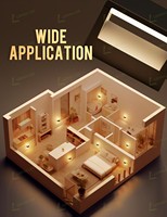 Veilleuse LED LOHAS à brancher, capteur crépusculaire, 3 niveaux de luminosité réglables, mini veilleuse carrée pour chambre à coucher, escaliers