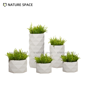 Macetas de Fibra de Vidrio de Diseño Nórdico, Grandes, para Decoración de Jardín, Macetas de Pie para Interiores y Exteriores - Product Image 2
