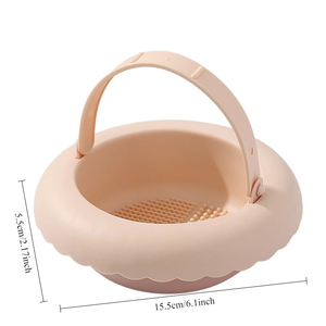 <b>Makeup</b> Brush Cleaning Bowl Air Drying Integrated Beauty Egg Powder Puff <b>Makeup</b> Brush Cleaning <b>Box</b> Beauty Tool Cleaning Artifact - Product Image 1