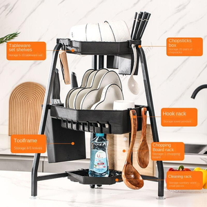 Estante Esquinero Multifuncional para Drenaje de Platos y Lavabo, Organizador de Encimera Triangular para Cocina con Espacios Estrechos, Venta al por Mayor - Product Image 1