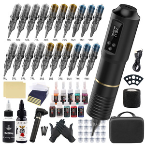 Hot Style <b>Tattoo</b> Machine <b>Kit</b> Complete Set with Needles and Ink for Body Art Professional <b>Tattoo</b> Equipment Supply - Product Image 2