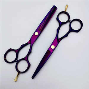 กรรไกรตัดผม Hu7 ขนาด 6.0 นิ้ว กรรไกรซอยผม สแตนเลส หัวตรง ชุบโครเมียม สำหรับใช้ในงานเสริมสวย - Product Image 4