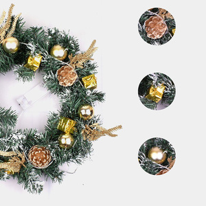 Guirlande <span class=keywords><strong>de</strong></span> Noël en PVC en gros 2025, porte-panier <span class=keywords><strong>de</strong></span> Noël, guirlande décorative florale pour la saison festive - Product Image 3
