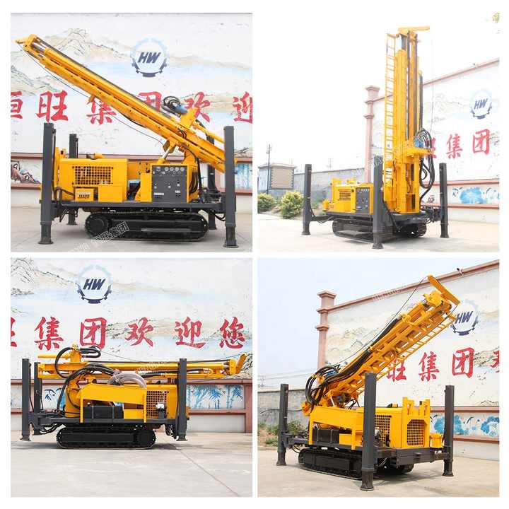 Crawler Borehole Mining Pneumatic DTH Water Well Drilling Rig Machine ...