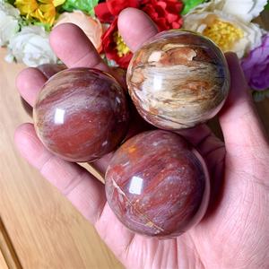 ขายส่งของตกแต่งบ้าน ไม้หินธรรมชาติแกะสลักขัดเงาเป็นทรงกลม มีหลายขนาดและหลายสีให้เลือก - Product Image 6