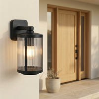 Applique murale LED vintage haute luminosité, étanche IP43, en aluminium, pour jardin et extérieur, alimentation électrique