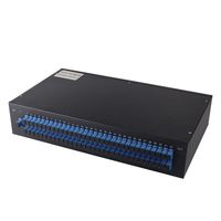 Caja Terminal Óptica de 12 Núcleos SC, Tipo Deslizante 1U 19'', Panel de Conexiones de Fibra Óptica Compatible con IP de 96 Puertos